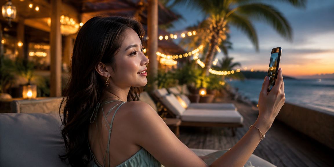 Pemain Malaysia menggunakan telefon bimbit untuk bermain slot dalam talian